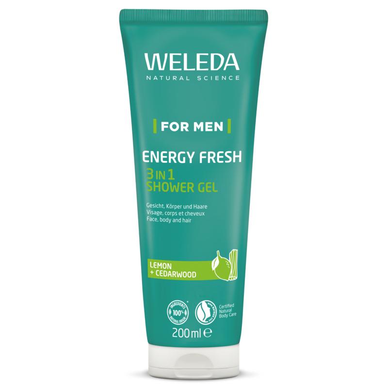Weleda natuurcosmetica Men Energy Fresh Douchegel 3 in 1 Weleda natuurcosmetica Men Energy Fresh Douchegel 3 in 1 afbeelding