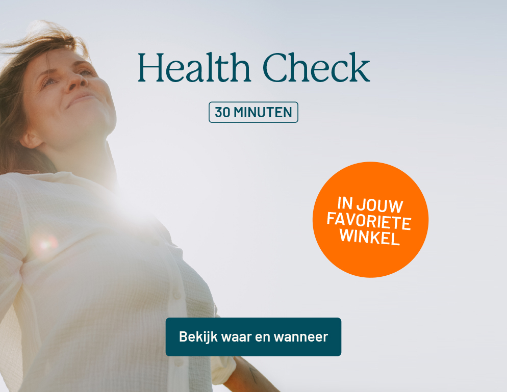 vrouw goede gezondheid door health check