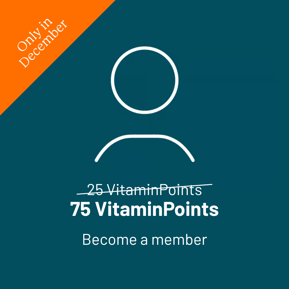 create an account and receive vitamin points
