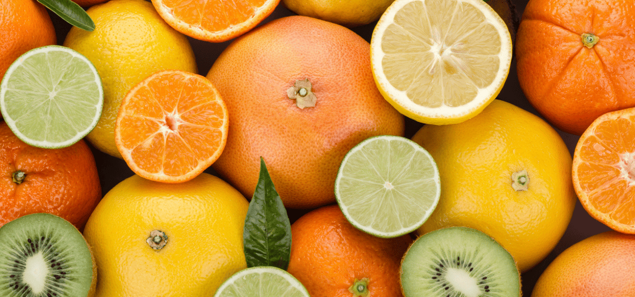 photo of lemon, orange, lime and kiwi with vitamin C