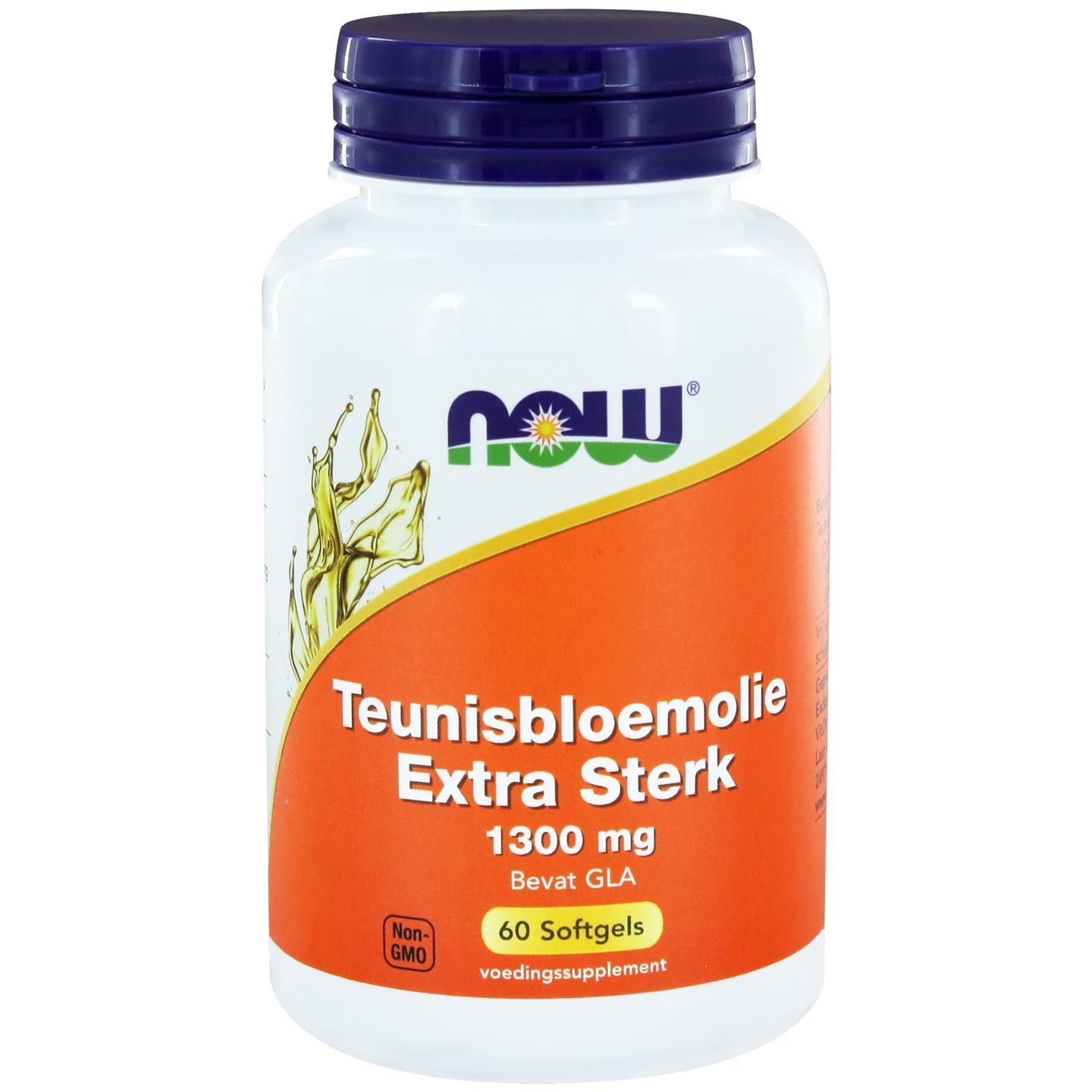 Teunisbloemolie extra sterk 1300 mg - 60 softgels