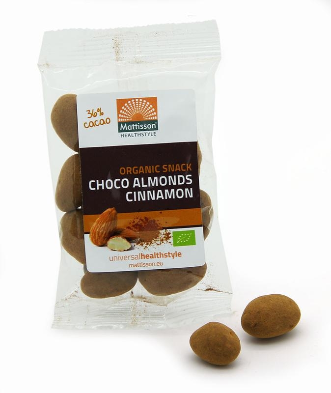       Amandelen kaneel snack pure chocolade  35 gram