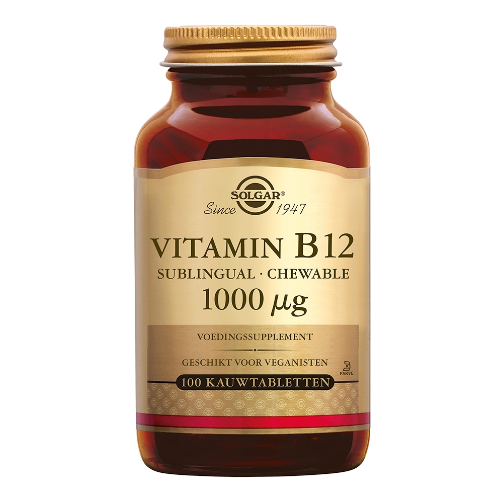 Solgar Vitamins - Vitamin B-12 1000µg nuggets  (B12 kauwtabletten)