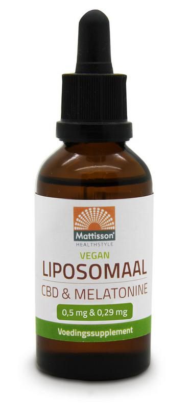 Mattisson Healthstyle - Vegan Liposomaal CBD 0,5 mg  Melatonine 0,29 mg