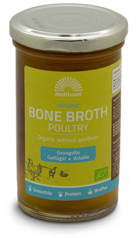 Mattisson Healthstyle - Organic Poultry Bone Broth - Botten Boullion Gevogelte