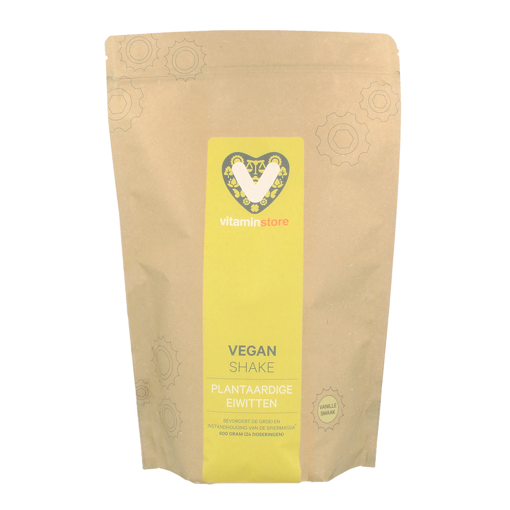  Vegan Shake Vanille - 600 gram | Vanille - Vitaminstore