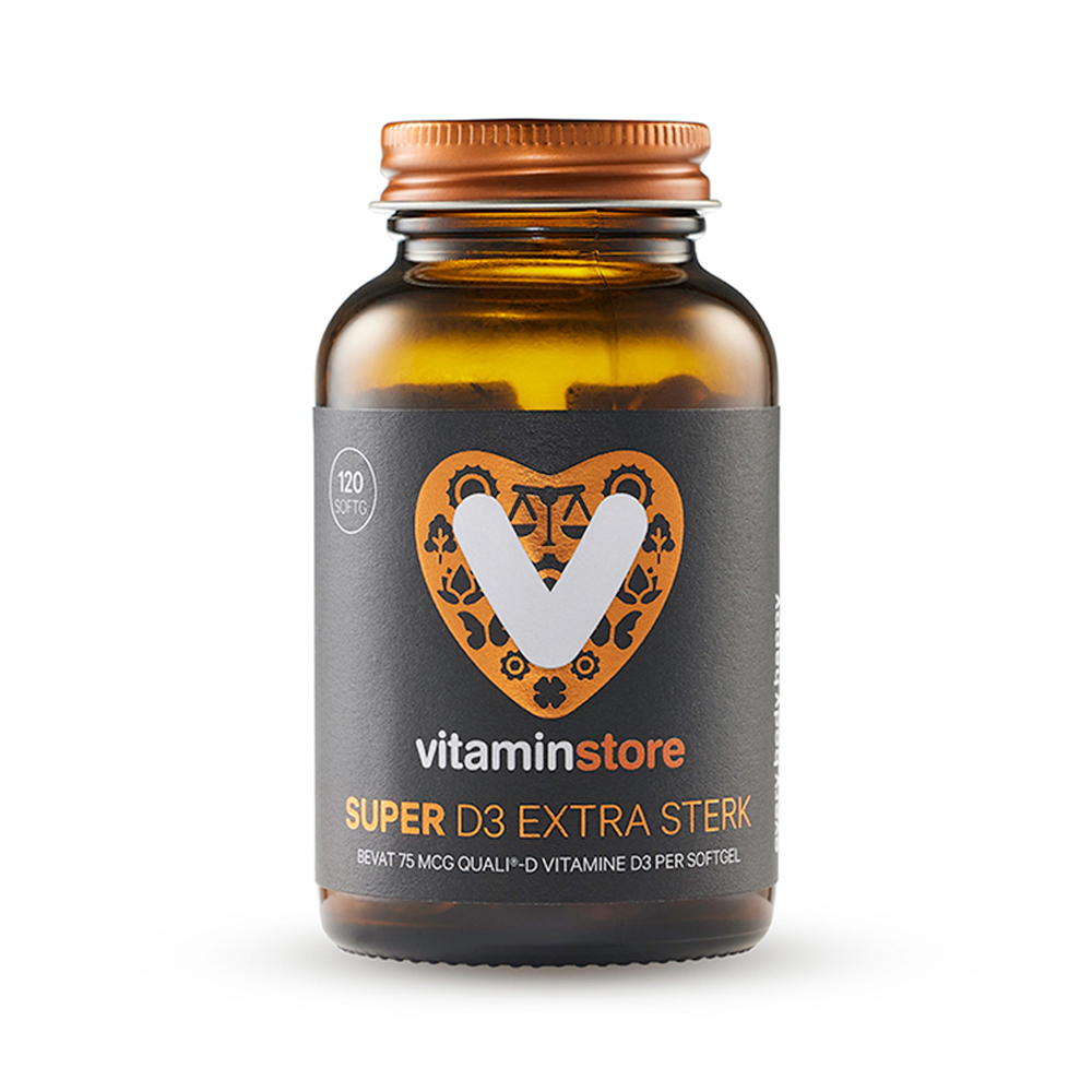  Super D3 Extra Sterk 75 mcg vitamine D - 120 softgels - Vitaminstore