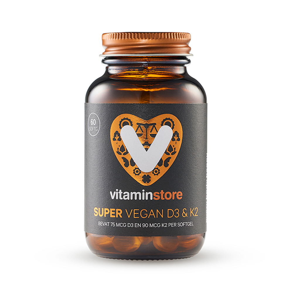  Super vegan D3&K2 - 60 Vegi Softgels - Vitaminstore