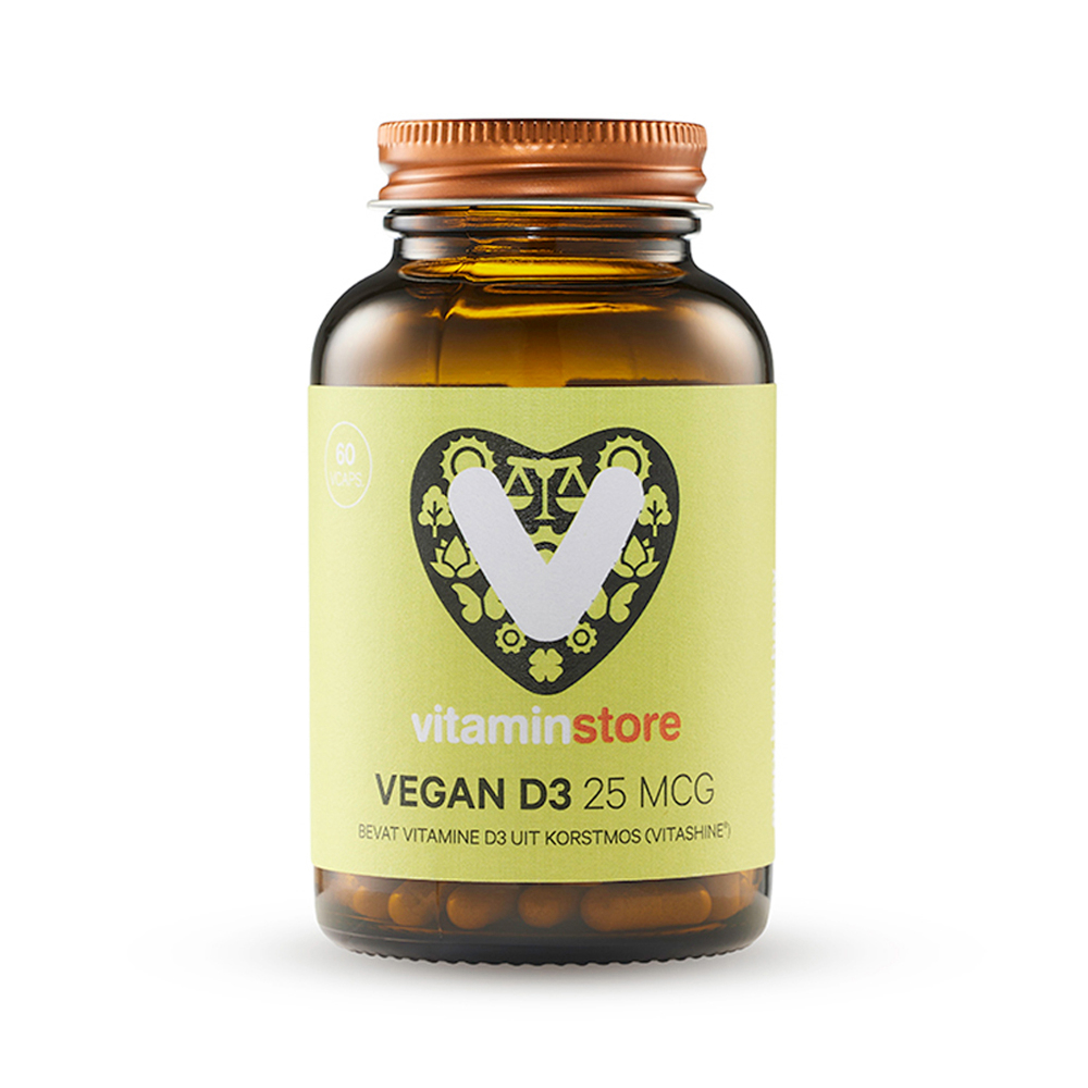  Vegan D3 25 mcg (vegan vitamine D 1000 IE) - 60 vegicaps - Vitaminstore