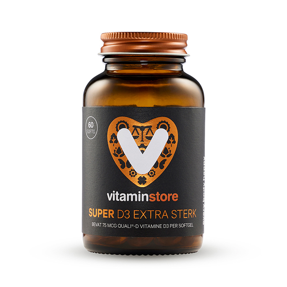  Super D3 Extra Sterk 75 mcg vitamine D - 60 softgels - Vitaminstore