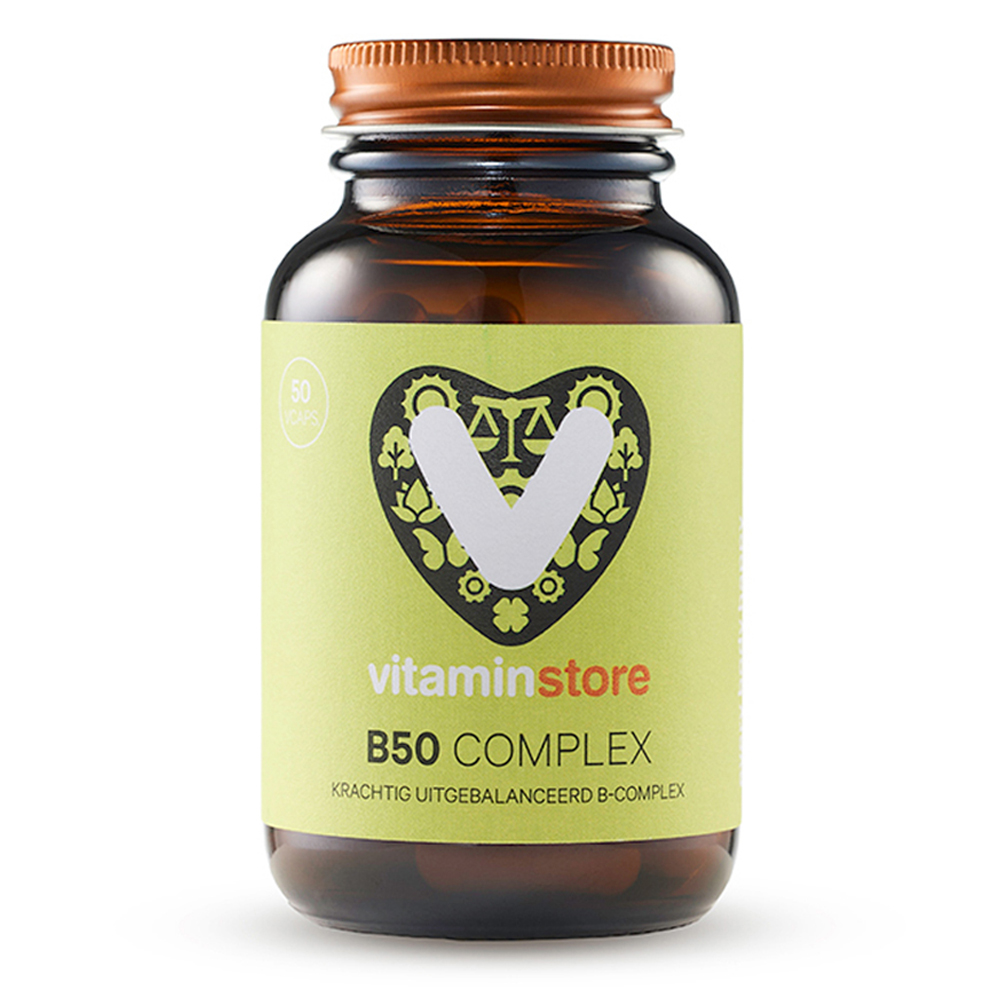 Vitaminstore - B 50 complex vitamine (B complex) - 50 vegicaps - Vitaminstore