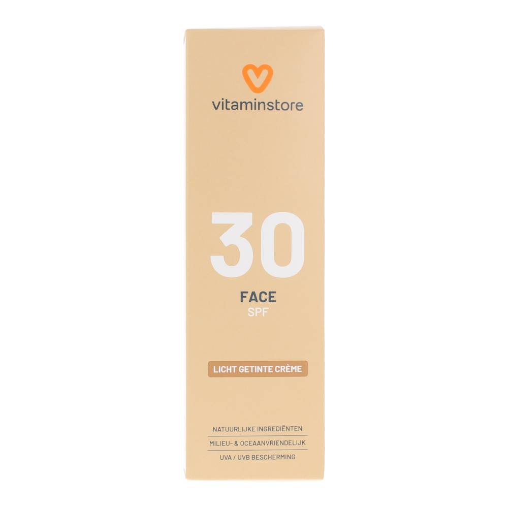 Vitaminstore - SPF30 Face - licht getinte crème - 50 ml - Vitaminstore