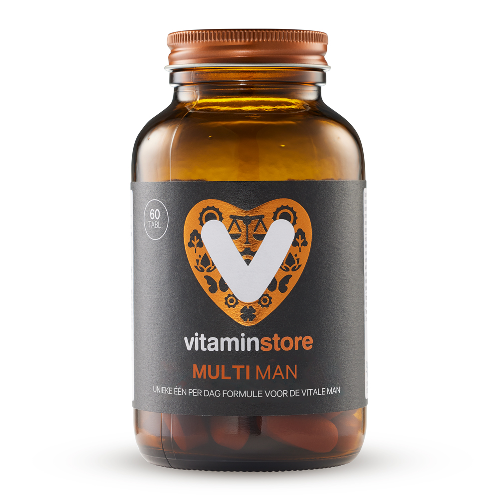 Vitaminstore - Multi Man (Multivitaminen) - 120 tabletten - Vitaminstore