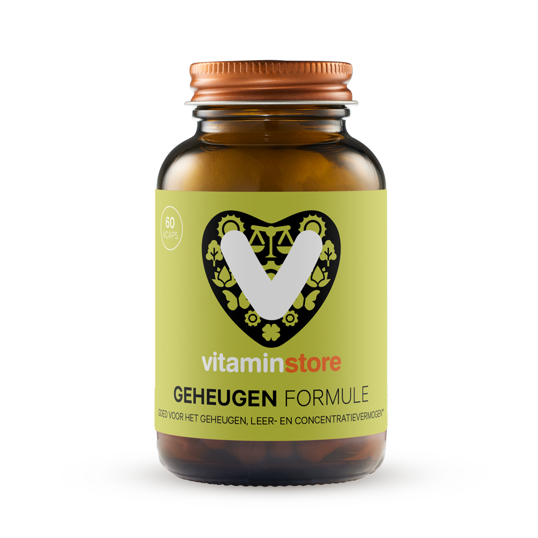 Vitaminstore - Geheugen formule (voorheen Brain support) - 60 vegicaps - Vitaminstore
