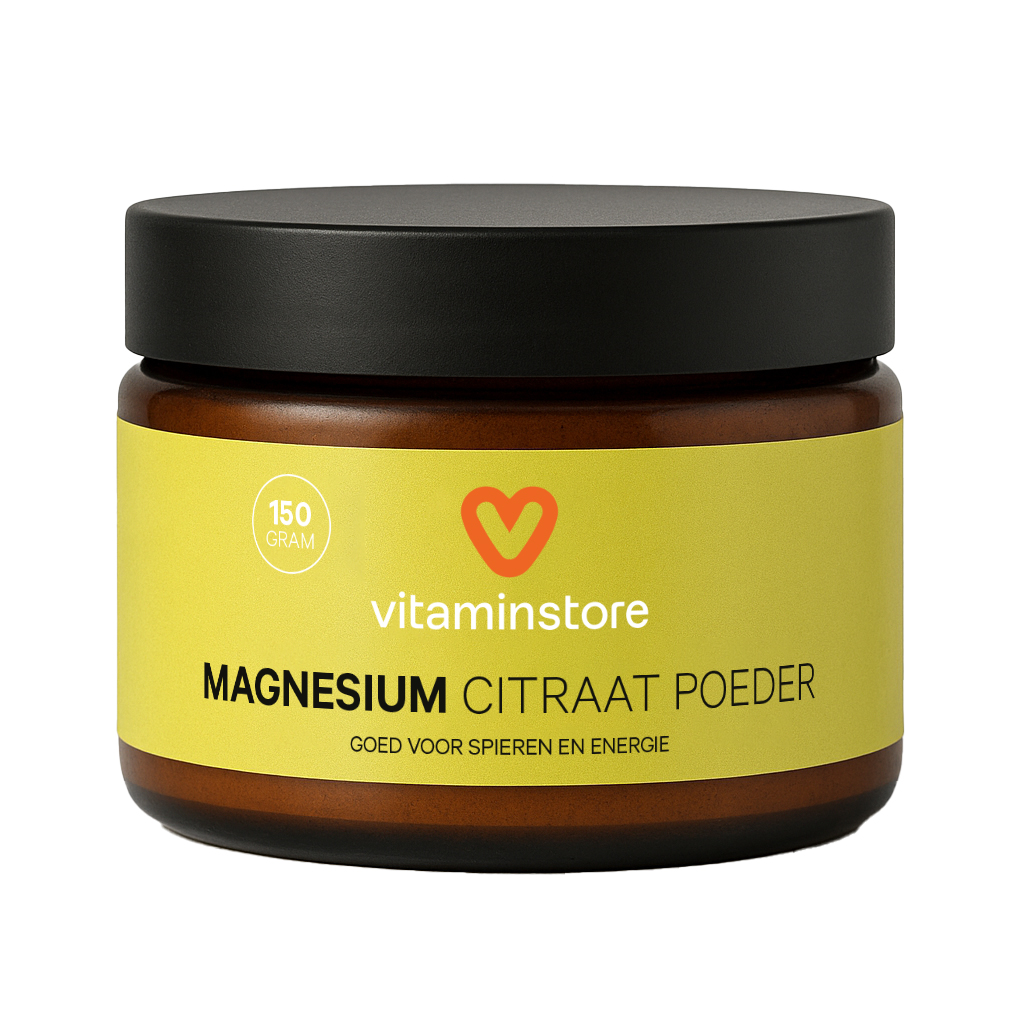 Vitaminstore - Magnesium Citraat poeder - 150 gram - Vitaminstore