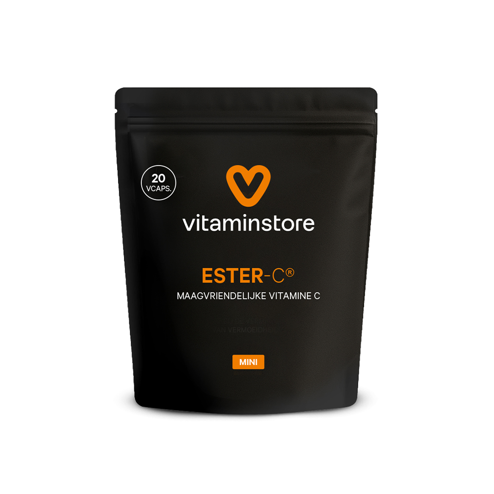 Vitaminstore - Ester-C 500 mini verpakking - 20 vegicaps - Vitaminstore