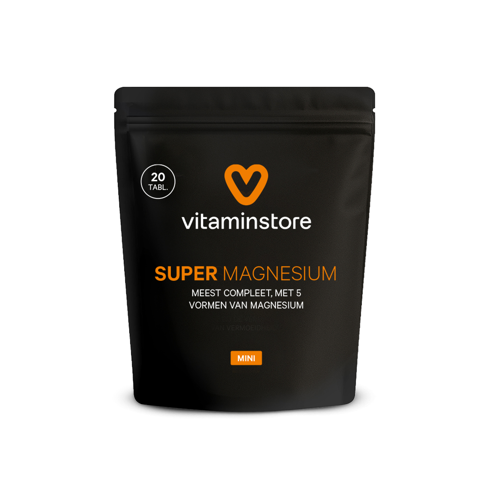 Vitaminstore - Super Magnesium mini verpakking - 20 tabletten - Vitaminstore