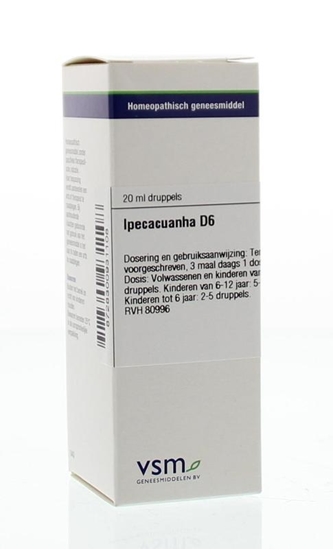 VSM Ipecacuanha D6 afbeelding