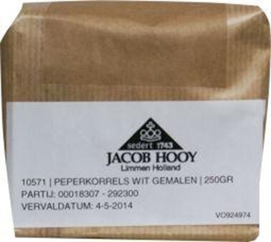 Jacob Hooy Peper wit gemalen afbeelding