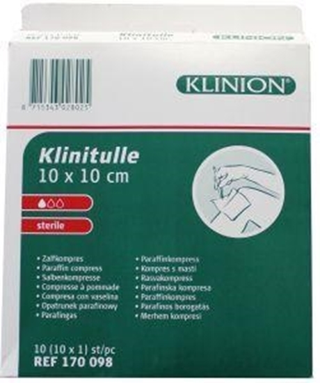 Klinion Klinitulle zalfkompres 10 x 10 afbeelding