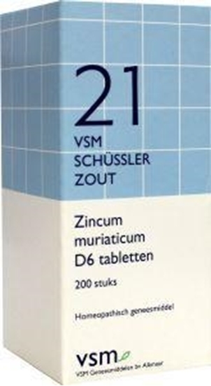 VSM Zincum muriaticum D6 schussler 21 afbeelding