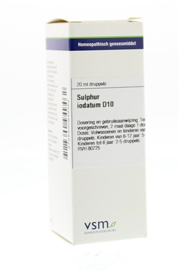 VSM Sulfur iodatum D10 afbeelding