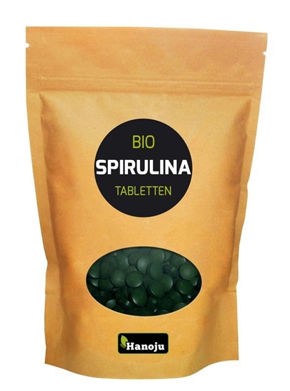 Hanoju Bio spirulina 400 mg paper bag afbeelding