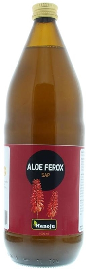 Hanoju Aloe ferox heel blad sap glas fles afbeelding