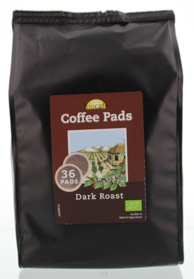 Biocafe Coffee pads dark roast afbeelding