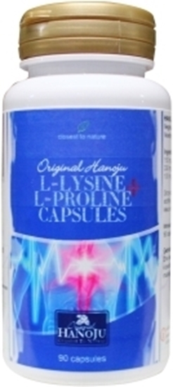 Hanoju L-Lysine & L-Prolin 480 mg afbeelding