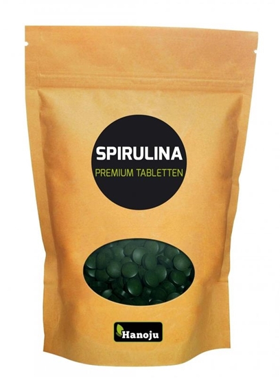 Hanoju Spirulina 400 mg premium zak afbeelding