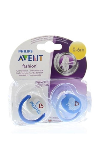 Avent Fopspeen fashion tekst 0-6 maanden afbeelding