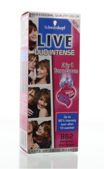 Live Duo intense 862 gorgeous gold brown afbeelding