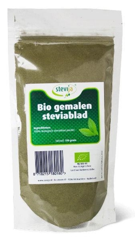 Stevija Gemalen steviablad (fijn) afbeelding
