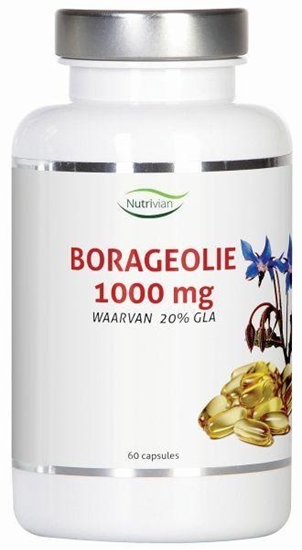 Nutrivian Borage olie 1000 mg afbeelding