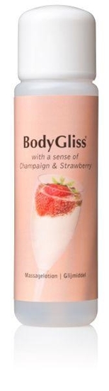 Bodygliss Glijmiddel / massagelotion champagne/strawberry afbeelding