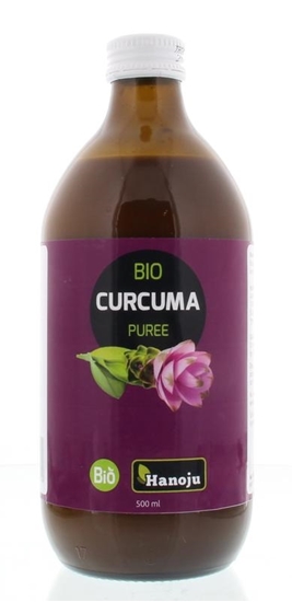 Hanoju Curcuma puree glazen fles afbeelding
