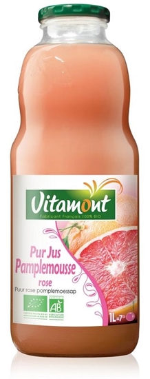 Vitamont Roze grapefruitsap puur bio afbeelding