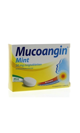 Mucoangin Mucoangin pepermunt suikervrij afbeelding