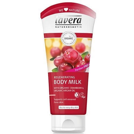 Lavera Bodymilk regenerating cranberry & argan oil afbeelding