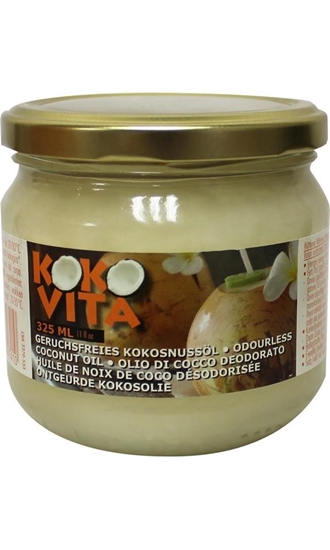 Kokovita Kokovita kokosolie geurloos in glas afbeelding