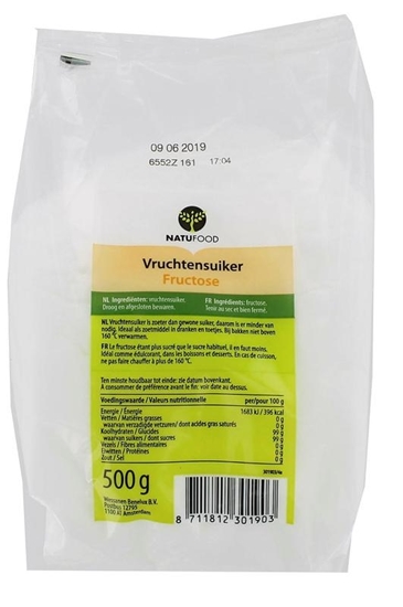 Natufood Vruchtensuiker afbeelding