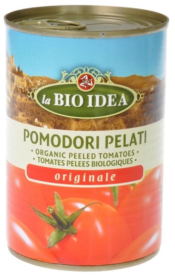 Bioidea Tomaten gepeld (blik) afbeelding