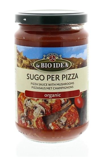 Bioidea Pizzasaus champignons afbeelding