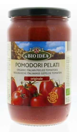 Bioidea Tomaten gepeld (glas) afbeelding