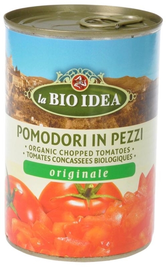 Bioidea Tomatenstukjes in blik afbeelding