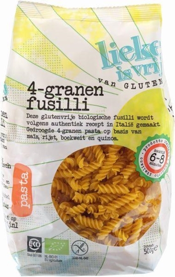 Lieke Is Vrij Fusilli 4 granen afbeelding