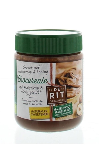 De Rit Chocoreale hazelnootpasta natural sweetener afbeelding