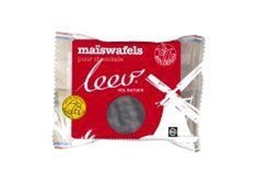 Leev Bio choco maiswafels puur afbeelding