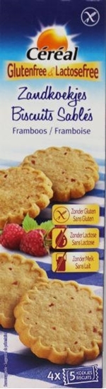 Cereal Zandkoekjes framboos glutenvrij afbeelding
